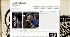 Desktop Screenshot of matthewkaner.com